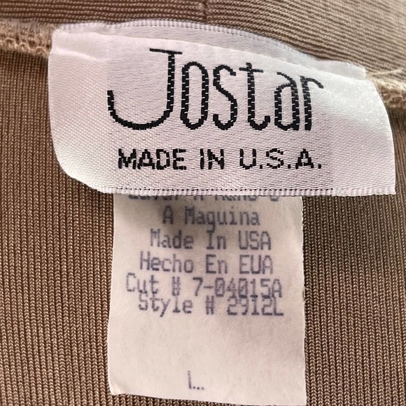 Jostar Travel Knit Open Front Cardigan Jacket Womens Size Large Beige - Picture 5 of 9